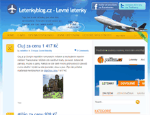 Tablet Screenshot of letenkyblog.cz